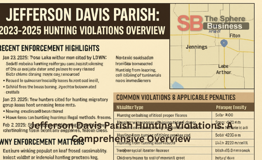 Jefferson Davis Parish Hunting Violations: A Comprehensive Overview Jefferson Davis Parish Hunting Violations