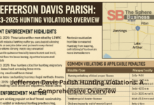Jefferson Davis Parish Hunting Violations