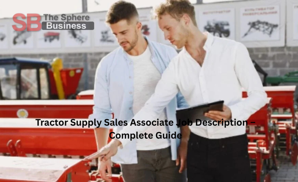 Tractor Supply Sales Associate Job Description