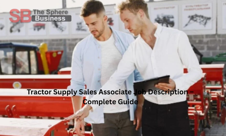 Tractor Supply Sales Associate Job Description